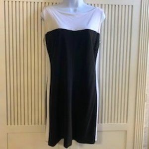 Bebe black and white mini dress- L